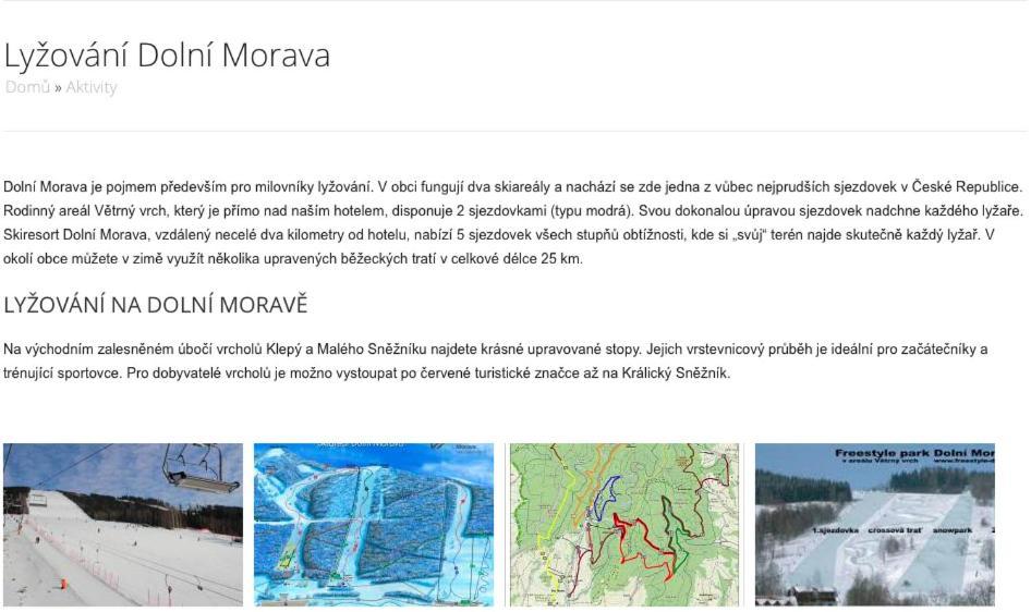 Sport Apartman Dm Dolní Morava 外观 照片